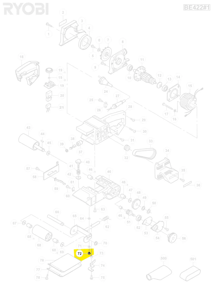écrou réf. 5131010155 Ryobi